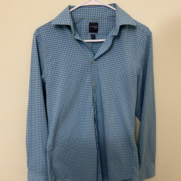 MADISON MENS DRESS SHIRT LONG SLEEVE SLIM FIT - Picture 10 of 12